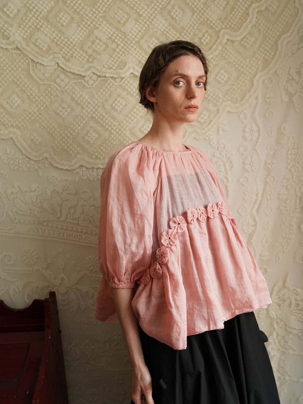 Unlogical Poem Pink Ramey Top